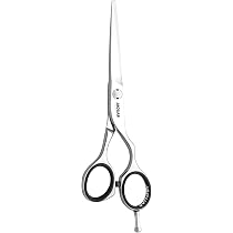 JAGUAR Haarschere DIAMOND E TITAN 6,0 Zoll - Friseurschere Aus Deutschland, Offset-Design, Titan-Beschichtung
