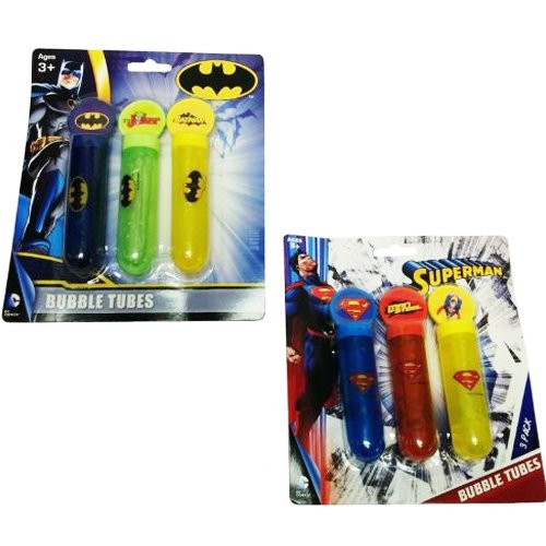 2 X BATMAN SUPERMAN BUBBLE TUBES KIDS FUN OUTDOOR TOY SUMMER PARTY GIFT CHILDREN 2 X BATMAN SUPERMAN BUBBLE TUBES KIDS FUN OUTDOOR TOY SUMMER PARTY GIFT CHILDREN