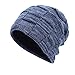 Produktbild Nosterappou Einfache und stilvolle Unisex-Mütze, warme und Dicke Strickmütze, Reiten, Sport, Laufen, atmungsaktive und Bequeme elastische Mütze (Muster : F1)