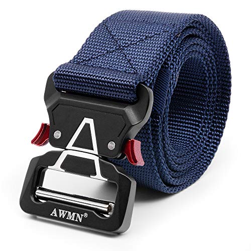APERIL Cinturón Táctico Militar Ajustable Cintura Hombres Lona Nylon Hebilla de Metal para Entrenamiento de Caza Ejército Que se Ejecuta