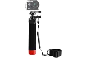 Wiseten uchwyt pływaki, antypoślizgowy kijek do selfie 360° dla GoPro Hero 13-9 i DJI Osmo Action 5 Pro