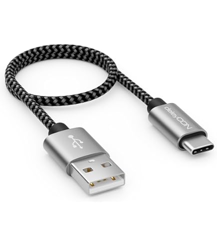 DeleyCON 0,5m Câble USB C PD3.0 (Charge Rapide 100W) Câble De Charge Court - C
