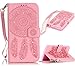 Produktbild Campanula Muster Klapp Schutzhülle für Samsung Galaxy S5 S5 Neo i9600 GT-I9600, Pink Rosa Sunroyal Prägung Ledertasche für Samsung Galaxy S5 S5 Neo i9600 GT-I9600 Samsung Galaxy S5 (SM-G900F) - S5 Neo (SM-G903F) Hülle Slim Dünn Retro PU Leder Bookstyle Handyhülle Tasche Flip Folio Wallet Case mit Strap Portable Handytasche Anti-Scratch Shell Cash Pouch ID Card Slot Magnetverschluss Etui Soft Silikon Back Rückseite Cover Folio Handytaschen Schutz Hüllen Schale Stand Schutzhüllen