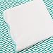 Oliver B Scallop Crib Skirt- White w/Turquoise Trim