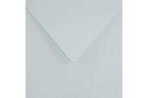 Netuno 25 buste da lettera quadrate colorate blu pastello 153 x 153 mm 120g Keaykolour Pastel Blue buste carta riciclata buste matrimonio inviti battesimo compleanno buste blu quadrate partecipazioni