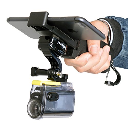 FantasealÂ® Grip per Fotografica d'azione Grip della fotocamera DSLR Selfie Stick Grip per Viaggio Grip per Sony Maniglia il supporto Stabilizzatore, con Clip per Smartphone (fino a schermo da 5,5 