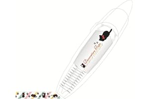 Aumude Penna decorativa fai da te con simpatici animali a pressione, 2023 nuova penna per nastro decorativo in pizzo fai da te, penna a nastro di correzione carino cartone animato, carino nastro di