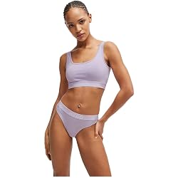 HUGO Damen Sporty Logo Loungewear Short – Mit Logo-Print, Baumwoll-Mix, Mittlerer Bund