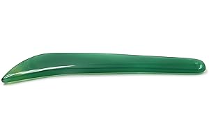 Chiloskit - Coltello in agata rossa naturale da 11 cm, finitura lucida oro e argento lucidato, colore: Verde