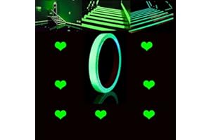 Sbomi Leuchtendes Band - Leuchtklebeband Grünes Licht Leuchtband Aufkleber - Fluoreszierendes selbstleuchtendes Klebeband Sicherheitsband, Warnband für Treppen, Stufen, Bühnenbedarf (10mm*10m)