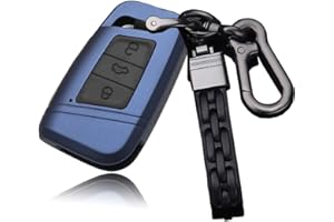 ontto Etui na kluczyki samochodowe pasuje do VW Tiguan Golf 7, MK7, Jetta, Arteon, Magotan, Atlas, Passat, B8, Skoda Superb, A7, Kodiaq, tworzywo ABS, etui ochronne na klucze, etui na klucze