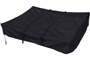 RONYME Car Roof Luggage Box Cover Waterproof Oxford Cloth 143x120x28cm Black