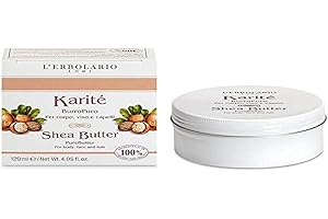 L'Erbolario Karitè Burro Puro Per Corpo, Viso E Capelli 120 ml Made In Italy 100% Naturale