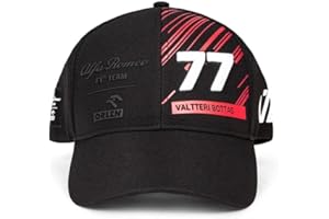 Alfa Romeo Racing F1 2022 Special Edition Valtteri Bottas Driver Baseballmütze Schwarz, Einheitsgröße, U904114424
