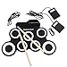 Produktbild Janify Portabl Electronic Drum Set Roll Up Drum Practice Pad mit Drumsticks für Kids,White