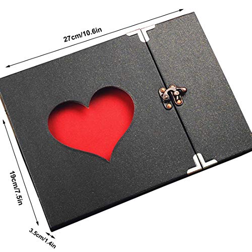 Album de fotos DIY Scrapbook con bloqueo   un coraz  n  estilo hueco  por Yeelan
