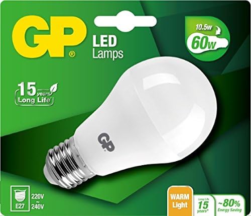 GP Lighting LED Mini Globe E14 3 W Equivalent to 25 Watt 2700 K 250 lm with approximately 15,000 Hours Long Life, E27, E27