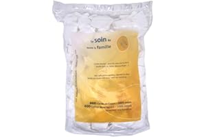 HEXACARE Carrés de Coton 5x5cm – 600 Pièces | 100% Coton Naturel | Démaquillant Visage & Yeux | Ultra Doux & Absorbants | Format Économique | Soin Bébé & Adulte | Sachet Refermable