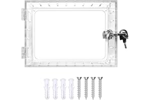 Povxlum Universal Thermostat Lock Box with Key,Clear Thermostat Guard for Thermostat on Wall.5 inch Hx4.72 inch Wx1.65 inch D