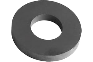 Burnur Applied Ceramic Ferrite Ring Magnets OD3.54" x ID2.36" x 0.5" Thick Grade 12 Heavy Duty Magnet - for Crafts, Science and Hobbies - 1 Pieces