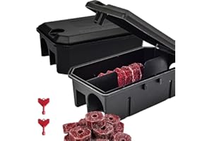 ROSHIELD - 2X PRE-BAITED Anti Rat Solution Kit | Pre Bait Boxes | indoor/Outdoor Fast & Safe Infestation Control | Rat Poisoning Super Strength | Rodent Poisoning | READY -TO USE, 2 Pack