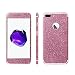 Produktbild Luch iPhone 8 Plus / 7 Plus Glitzerfolie Skin Diamond Shine Sticker Klebefolie Schutzfolie für die Vorder- und Rückseite, Pink
