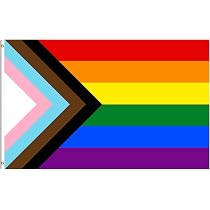 Pride-Flagge 90 X 150 Cm – Aus 210D Nylon, Bestickt, Wetterbeständig, Mit Messingösen