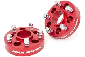 Rough Country 1.5" Wheel Adapters for 97-06 Jeep Wrangler TJ | 84-01 XJ- 1092RED