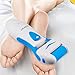 Quimat Pedicure Hard Skin Remover Rechargeable Foot File Electric Callus Remover Foot Care Tool with 1 Free Roller to Gently and Instantly Removes Hard Cracked Dead Skin for Smooth Feet Fast (Blue)