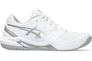 ASICS Dedicate 8 Donna Chaussures de Tennis Blanc Argent