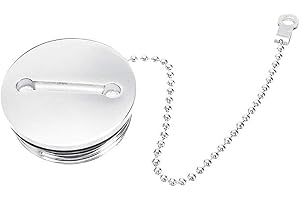 ASUDARO Tapa de llenado de marina Tapa del tanque de llenado de cubierta 1,5 pulgadas acero inoxidable Tapón de combustible para barcos Tapa de llenado de cubierta de barco 41 mm para yates, caravanas