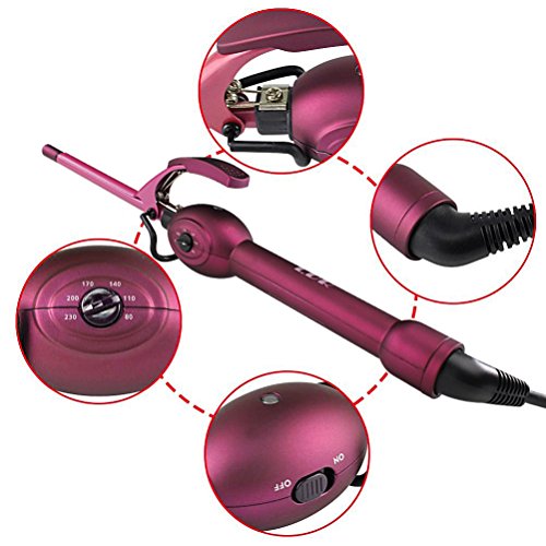 Askliy Einrohr 9mm Super kleine Mini Lockenstab / Haar Lockenwickler Rollen - 4