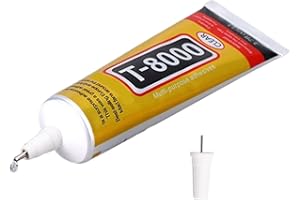 RURUNKLEE Colla multiuso T8000 per smartphone, cellulare, adesivo liquido, parti della custodia, display touchscreen, vetro, ecc., 50 ml