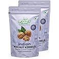 Grocery Farm Indian Walnut Kernels| Wholesome Goodness | Zero Additives | Rich & Delicious Dry Fruits| Nutritious Kashmiri Walnut for Guilt-Free Snacking | Natural Kashmiri Akhrot Giri | 200 gm Pack of 2 - 400gm