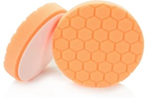 Chemical Guys BUFX_102_HEX4 Hex-Logic Medium-Heavy Cutting Pad, Orange (4.5 Inch Pad made for 4 Inch backing plates), 1 Pad Included