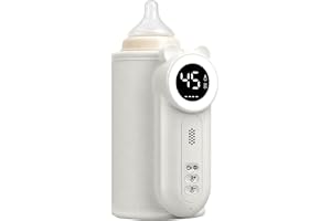 Cozytots Flaskvärmare baby på vägen matchild flaskvärmare to go batteri USB-termosflaska med temperaturdisplay värmeväska för babyflaskor bärbara flaskvärmare babyflaskor fodral
