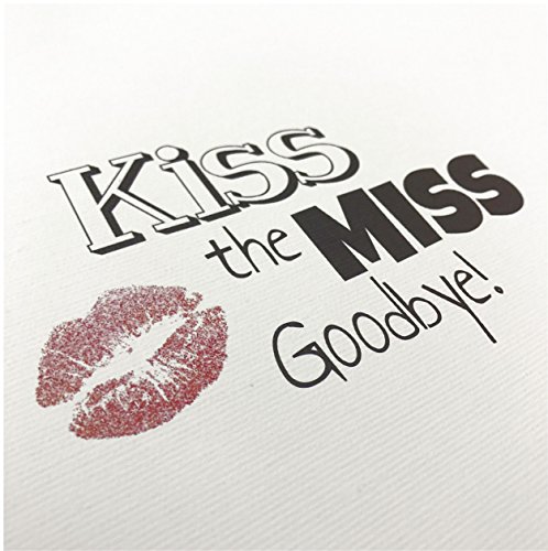 Kiss the Miss – Leinwand als Erinnerung an den Jungesellinnenabschied JGA - 2