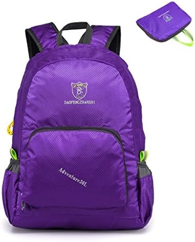 Gigantique 20L Outdoor Hiking Waterproof Portable Folding Backpack Handy Lightweight Travel Daypack Purple