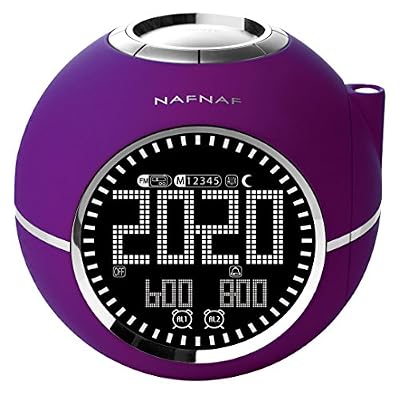 NAF NAF CLOCKINE - Radio réveil avec projection de l'heure, sons de nature et entrée audio auxiliaire.