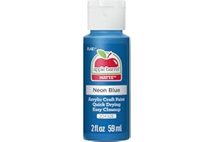 APPLE BARREL Plaid Enterprises Acrylic Paint, Neon Blue, 59ml