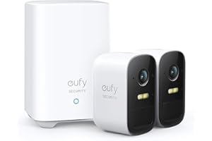 eufy Security Caméra de Surveillance WiFi Extérieure sans Fil, eufyCam 2C Base + 2 caméras, Autonomie de 180j, HD 1080p, Étanchiété IP67, Vision Nocturne, sans Charges mensuelles (Stockage Local)