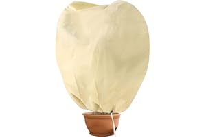 Hydrogarden Cappuccio Protezione Piante, Copertura per svernamento in Tessuto Non Tessuto 80 g/m² Protezione Contro Gel per Piante in Vaso e Rose (80x100 cm)