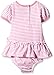 SALT AND PEPPER Baby Girls Crew Neck Short Sleeve Footies -  Pink - 3-6 Months