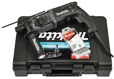 Makita Perforateur Marteau combiné hr2470bx40, SDS +, avec Set de forets, noir