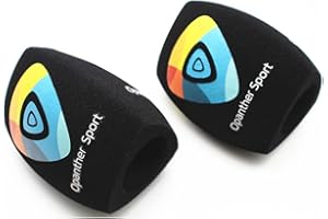 SAIDBUDS 5 Pièces pare-brise en mousse avec logo imprimé Pare-brise en mousse personnalisé pour microphone d'interview TV (Noir)