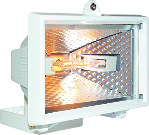 Elro Halogenstrahler 120 W aus Aluguß, weiß, HL120W