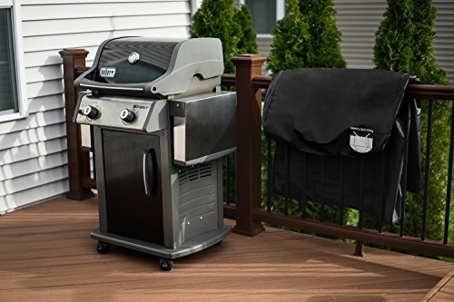 Premium Abdeckhaube Für Weber Spirit 200 / 300 und Genesis Silber A / B – Texas Grill Covers 7573 – Gasgrills schutzhülle Inklusive Bürste Und Zange - 6