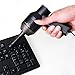 Price comparison product image Mini USB Vacuum Cleaner Computer Keyboard Desktop Vacuum Cleaner Collection Tool With Brush for Dust Bread Paper Scrap Cigarette Ash Particle of Laptop PC Makeup Bags Pet House Etc (Black)