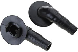 ELNWNNKC 2 conectores de salida de drenaje de aire acondicionado, conector de manguera de drenaje de unidad externa, ajuste de codo, fácil instalación