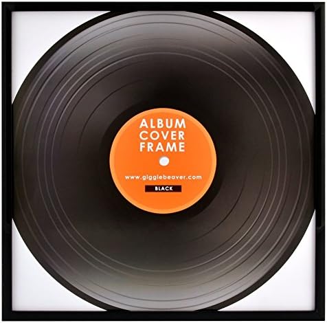 Vinyl Record Album Square Frame 18 Centimeter 7 Inch Wall Art Display-Black